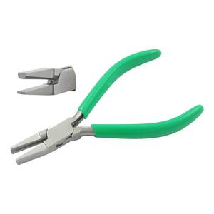 130mm Flat Half Nose <b>Pliers</b> PVC Handles Smooth Jaws Spring Bending for Wire Jewelry Making DIY Crafts Crimping Circlip Fishing - Product Image 1