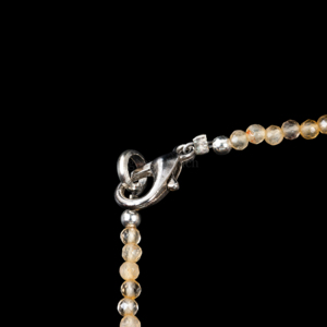 Pulsera de Citrino Natural con Cuentas Microfacetadas, Pulsera de Piedras Preciosas Redondas, Joyería de Cristal Curativo para Mujer, Hecha a Mano - Product Image 1