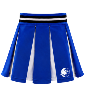 Ensemble uniforme de cheerleading bleu roi : Jupe plissée et crop top pour performance d'équipe, compétition de danse, tenue de sport athlétique - Product Image 5
