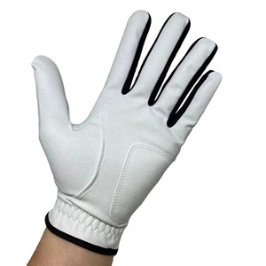 Gants de golf en cuir véritable respirant, antidérapants, avec fermeture auto-agrippante, personnalisables pour les sports de plein air - Product Image 6