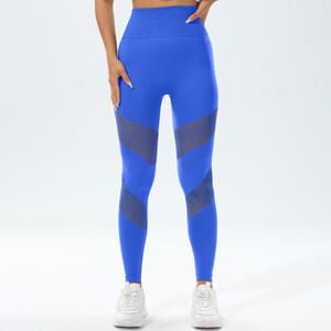 Leggings de yoga taille haute pour femme, effet seconde peau, sans couture avant, ultra doux, pour la gym et l'entraînement, avec contrôle du ventre, vêtements de sport - Product Image 4