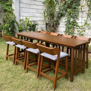 Conjunto de Muebles de Jardín para Comedor, OEM ODM, de Madera/Aluminio, Cojines/Tamaños/Colores Personalizados, Ecológicos, para Uso en Hoteles y Parques - Product Image 4