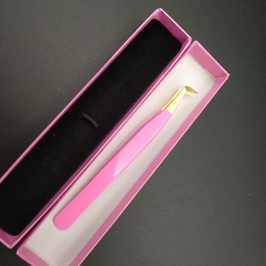Ensemble de pinces professionnelles OEM pour extensions de cils en acier inoxydable à pointe lisse, incluant des outils courbes et droits pour le volume et l'isolation - Product Image 6