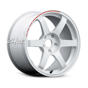 ล้อฟอร์จ ล้ออะลูมิเนียมอัลลอยด์สำหรับ RAYS <span class=keywords><strong>TE37</strong></span> SAGA S-plus TIME ATTACK EDITION สีขาวเงา ดำเงา - Product Image 2