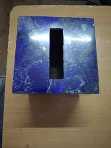 Boîte à mouchoirs moderne en lapis-lazuli naturel pour la décoration de la maison, porte-serviettes, boîte de rangement pour papier pour hôtel, restaurant, décoration de la maison - Product Image 3