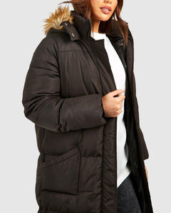 Veste d'hiver rembourrée imperméable de haute qualité pour homme, personnalisée, à capuche, matelassée, avec broderie en coton pour homme et femme - Product Image 1