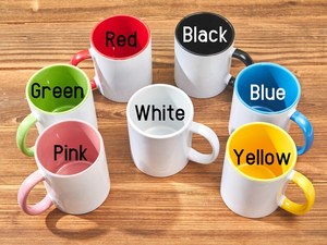 Mug à café en céramique personnalisé avec monogramme de Noël, tasse en porcelaine fine avec nom et initiale, cadeau pour la maison et le bureau - Product Image 4