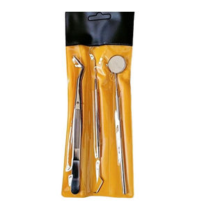 Grattoir à dents en acier inoxydable, nettoyeur de plaque et de tartre, outils dentaires, outils de nettoyage des dents, kit d'hygiène dentaire par Dentavex - Product Image 2