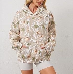 Sweat à capuche camouflage personnalisé pour homme, en polaire d'hiver, coupe oversize, 100% coton, polaire d'extérieur, vêtement d'extérieur chaud, tactique, style désert - Product Image 4