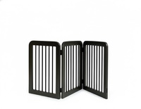 Barrière pliante en bois pour animaux de compagnie, autoportante, barrière de sécurité pour chien et chat, clôture intérieure réglable à 3 panneaux pour animaux de compagnie, pour petits et moyens animaux