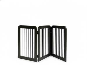 Folding Wooden Pet Gate Freestanding <b>Dog</b> Cat Safety <b>Barrier</b> 3 Panel Adjustable Indoor Wood Pet Fence for Small to Medium Animals - Product Image 3