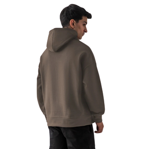 Sudadera con Capucha Verde Oscuro Personalizada con Logotipo para Mujer, Sudadera de Forro Polar Grueso, Estilo Urbano con Hombros Caídos, Venta al Por Mayor - Product Image 6