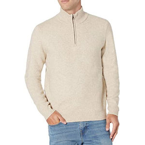 Sweat-shirt en molleton à demi-zip pour homme, 100% coton, col montant, coupe classique, vêtements de sport décontractés, séchage rapide, respirant, hiver - Product Image 4
