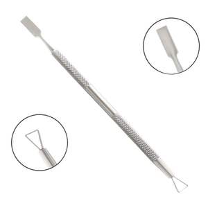 Pousse-cuticules incurvé en acier inoxydable, outil de levage des cuticules, coupe-cuticules de précision double face, outils pour ongles - Product Image 4