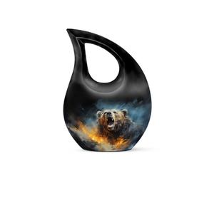 Urna Funeraria Pequeña en Forma de Lágrima Blanca para Cenizas Humanas, Urna Conmemorativa con Cruz para Cenizas Femeninas - Product Image 5