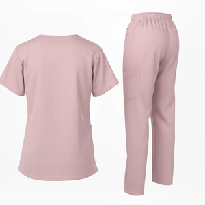 Medical <b>Scrub</b> <b>Set</b> Hospital Uniform Workwear Breathable Lightweight Cotton Blend <b>Scrubs</b> <b>Set</b> Men Women Wholesale - Product Image 4