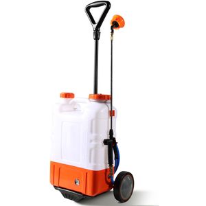 Spruzzatore Elettrico a Zaino da 4 Galloni con Carrello, Pressione Regolabile 0-94 PSI, 8 Ugelli e 2 Lancia - Product Image 4