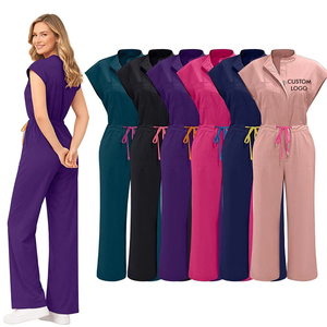 Combinaison médicale confortable pour femmes, combinaison d'infirmière une pièce, tenue de travail d'hôpital, tissu extensible, uniforme de soins de santé - Product Image 1