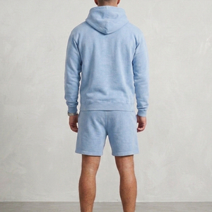 Breathable 100% Cotton Stylish Streetwear Men Hoodie and <b>Shorts</b> <b>Set</b> Comfortable Lightweight Men Hoodie and <b>Shorts</b> <b>Set</b> - Product Image 2
