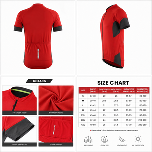 เสื้อจักรยานแขนสั้นพรีเมียมสั่งทำพิเศษ โลโก้ตามสั่ง ไซส์ใหญ่พิเศษ เป็นมิตรกับสิ่งแวดล้อม ผลิตจากโพลีเอสเตอร์ 100% สวมใส่สบาย ระบายอากาศได้ดี - Product Image 6