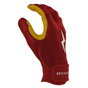 Gants de frappeur de baseball en cuir Jarren Duran Signature Series Bruce BoltLong Cuff avec fermeture auto-agrippante, couleurs et tailles personnalisables - Product Image 2