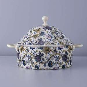 Decorative Silver Conical <b>Lid</b> Food Warmer with Wooden Base Crisscross Pattern Elegant Casserole <b>Pot</b> Kitchenware Home Decor - Product Image 4