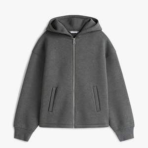 Sudadera con capucha y cremallera para mujer, ajustada, transpirable, de algodón y poliéster, al por mayor, personalizada, fabricante de sudaderas con capucha de poliéster - Product Image 5