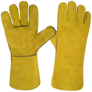 ถุงมือเชื่อมคุณภาพสูง ป้องกันประกายไฟ ทนความร้อน ปรับแต่งได้ ถุงมือและเสื้อแจ็คเก็ตนิรภัยสำหรับงานอุตสาหกรรม - Product Image 6