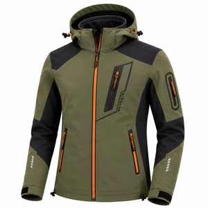 Chaqueta Softshell Unisex al por Mayor, Forro Polar Cálido, Resistente al Agua, con Capucha, Ropa de Trabajo para Exteriores, Cortavientos de Invierno, Fabricante, Venta al por Mayor - Product Image 5