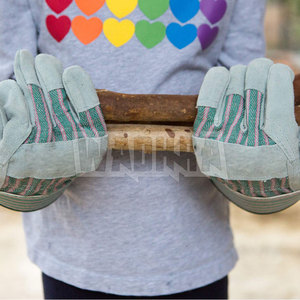 ถุงมือหนังสำหรับงานหนัก เย็บอย่างทนทาน เหมาะสำหรับงานกลางแจ้งและงานช่าง ผลิตในประเทศปากีสถาน - Product Image 5