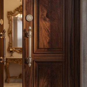 Tirador de latón satinado de lujo Castor |   Herrajes de Puerta Arquitectónicos Modernos y Duraderos de Latón Sólido de Alta Gama para Villas y Hoteles - Product Image 4