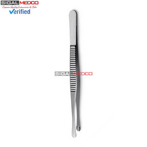 Pinzas para Tejidos de 8 Pulgadas con Puntas Redondas Dentadas, Instrumento Quirúrgico Veterinario de Acero Inoxidable Alemán, Reutilizables, de Precisión - Product Image 5
