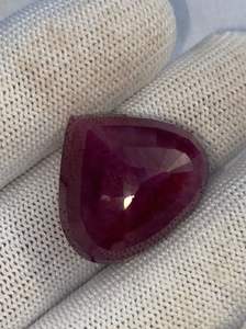 Piedras preciosas de rubí natural en forma de corazón de 60 quilates, piedras sueltas para la fabricación de joyas. - Product Image 3