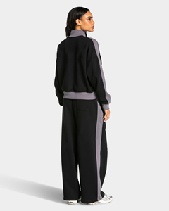 Wholesale <b>Women</b>’s Football Tracksuit Set Polyester Cotton Zip <b>Jacket</b> Joggers Soccer Training Contrast Panel Casual Sportswear - Product Image 2
