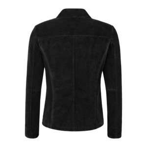 Custom 100% Genuine Soft Cow <b>Suede</b> Leather Women’s <b>Jacket</b> Premium Lining Classic Blazer Private Label OEM/ODM Wholesale Supplier - Product Image 3