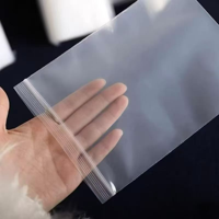 Sacs en plastique PE transparents biodégradables OEM avec fermeture à glissière pour l'emballage d'échantillons, d'accessoires et de petits articles avec impression personnalisée