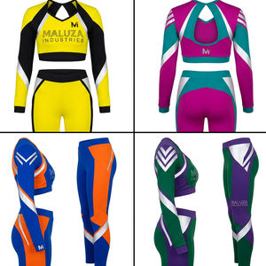 Uniformes de porristas con logotipo personalizado para niñas, ropa de animación para equipos de secundaria, conjuntos de baile de animación con estampado por sublimación - Product Image 6