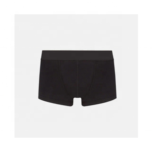 Calzoncillos bóxer de punto de color sólido para hombre, cintura elástica de altura media, ropa interior transpirable, calzoncillos y bóxers para hombre - Product Image 2