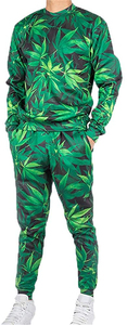 Conjunto Deportivo Sublimado para Hombre, Material Transpirable de Secado Rápido, Chaqueta con Cierre Completo, Pantalones Deportivos a Juego, Cómodo para Entrenamiento - Product Image 2