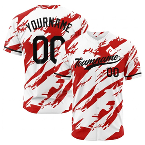 Maillot de baseball personnalisé en tissu polyester mesh, vêtements de sport confortables pour les équipes sportives - Product Image 1