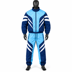 Conjunto Deportivo para Hombre, Ligero, Transpirable, Cortavientos, Impermeable, de Nailon, 2 Piezas, con Logotipo Personalizado - Product Image 1