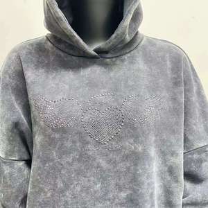 Custom Women's <b>Tracksuits</b> Heavy Weight 500 GSM 350 GSM <b>Polyester</b>/Cotton Fleece Embroidered Oversized Hoodie Shorts - Product Image 5