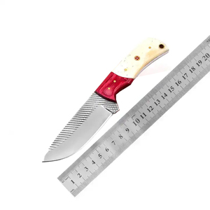 Blue Pakka Wood and <b>Bone</b> <b>Handle</b> Western Style Handmade Cowboy <b>Knife</b> Skinner <b>Knife</b> With Leather Sheath Razor Sharpness Gift <b>Knife</b> - Product Image 6