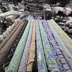 Chemises en coton à carreaux fabriquées en Corée, tissu 100% coton pur, respirant, doux, lot de textiles pour la confection de vêtements, usage quotidien - Product Image 2