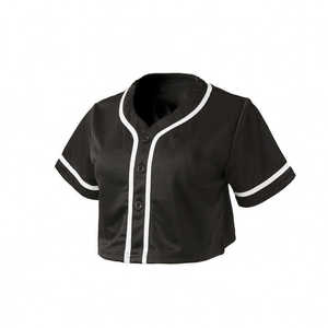 Top Corto de Moda para Chicas Jóvenes y Mujeres, Diseño de Logotipo Personalizado de Marca, Top Corto de Jersey para Damas - Product Image 1