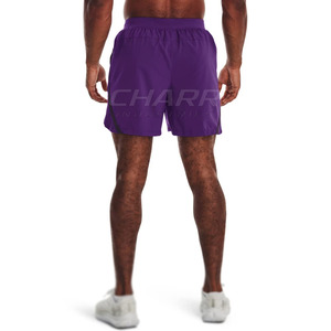 Shorts d'entraînement respirants à séchage rapide en polyester/coton doux pour hommes, taille élastique, confortables pour le sport - Product Image 4