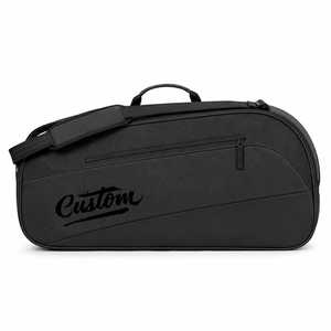 Custom <b>Black</b> Canvas Duffel <b>Bag</b> Zipper Closure Waterproof Travel Sport Gym Durable Lightweight Portable <b>Large</b> Capacity Shoe - Product Image 1