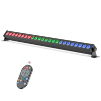 U`King 60W Projecteur mural DMX avec télécommande, 24x3W RGB LED, barre lumineuse pour scène, DJ, mariage, fête