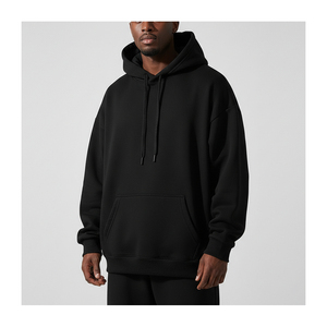 Vente en gros OEM – Polaire épaisse coupe-vent de luxe, brodée avec logo personnalisé, en polyester/coton teint uni, écologique et de haute qualité - Product Image 1