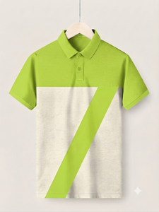 Polo de Hombre en Tejido Transpirable, Antiarrugas, de Secado Rápido, Último Estilo, Método de Impresión Digital, Corte Regular - Product Image 3